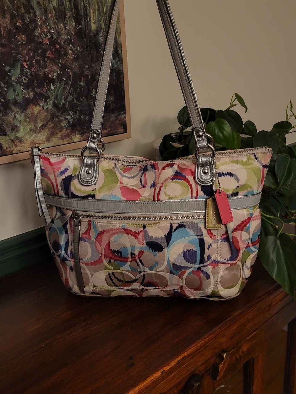Y2k Coach Poppy Ikat Tote